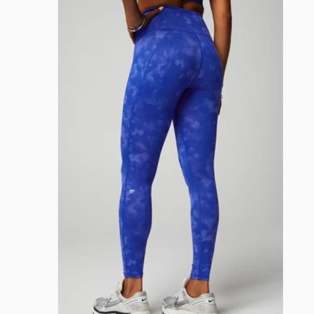 Fabletics Blue Tie-Dye Leggings